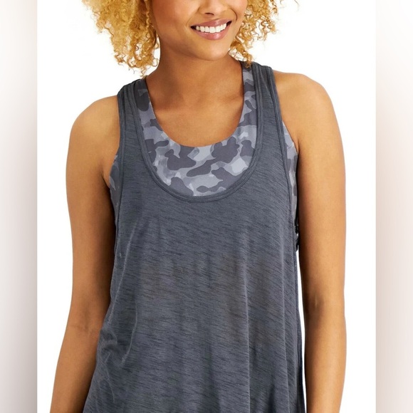 Ideology Camo Bra Tank Top - Picture 2 of 5